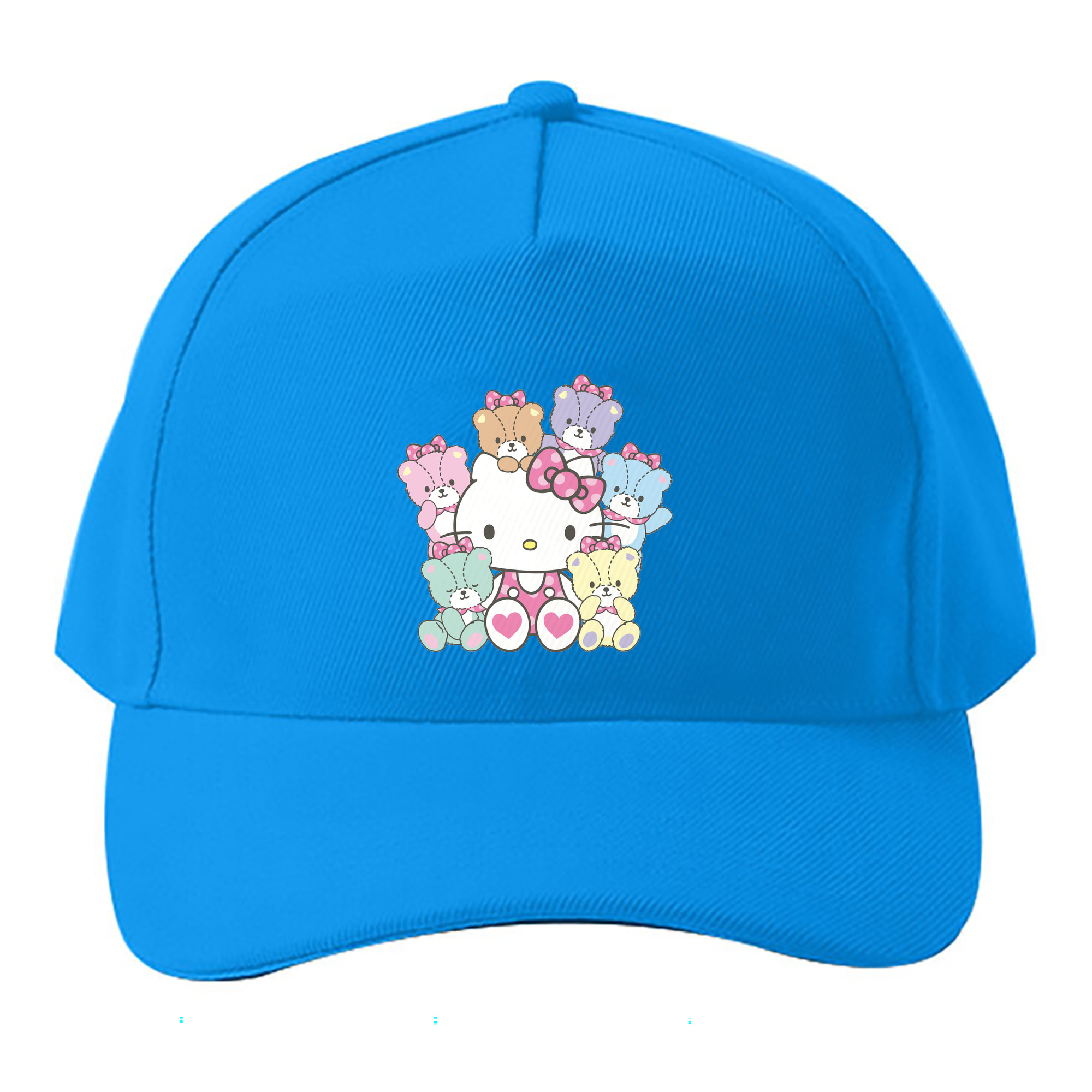 （画像用） Hello Kitty ハローキティ ベースボールキャップ 綿100％ 男女兼用 帽子 スポーツ